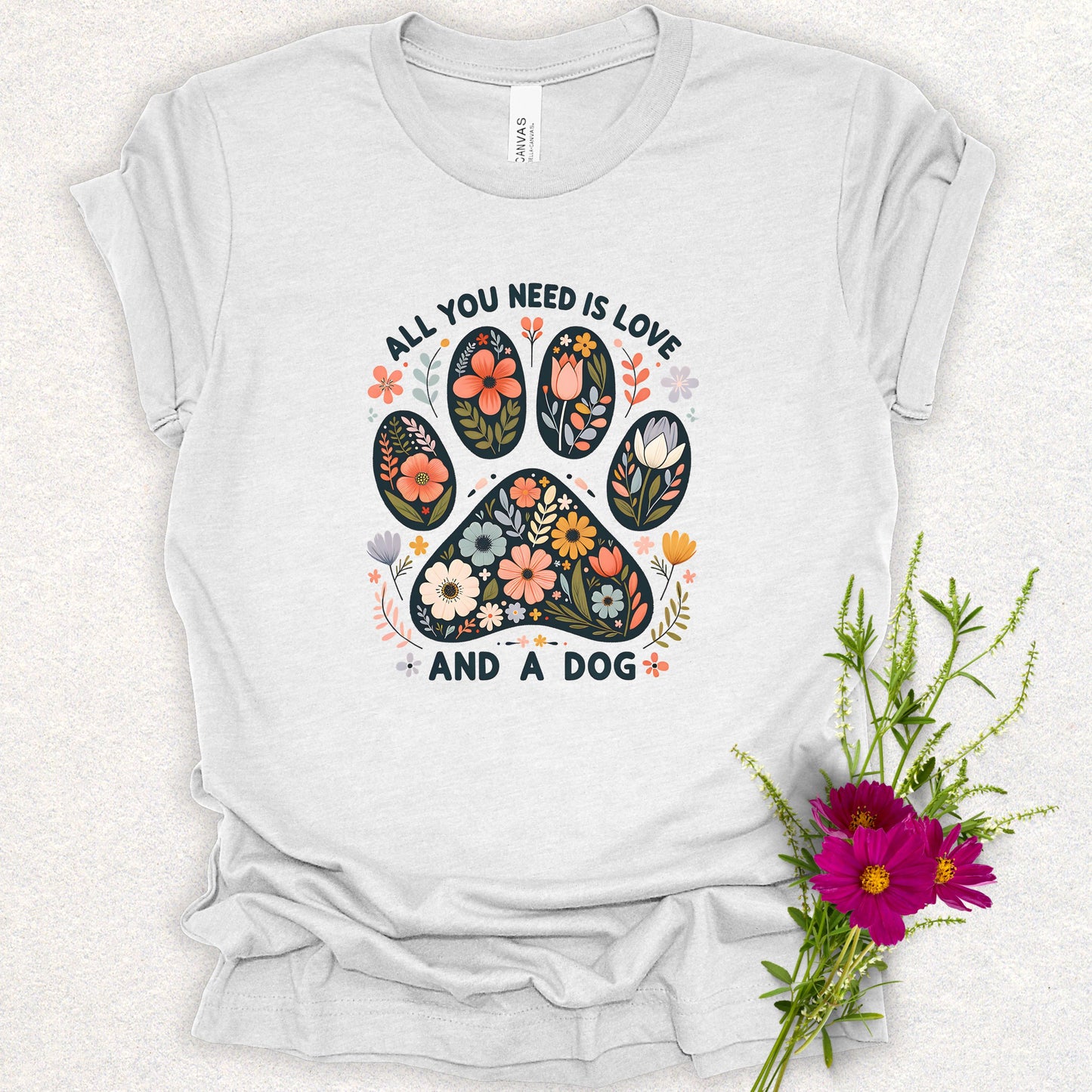 Floral Dog Lover Tee