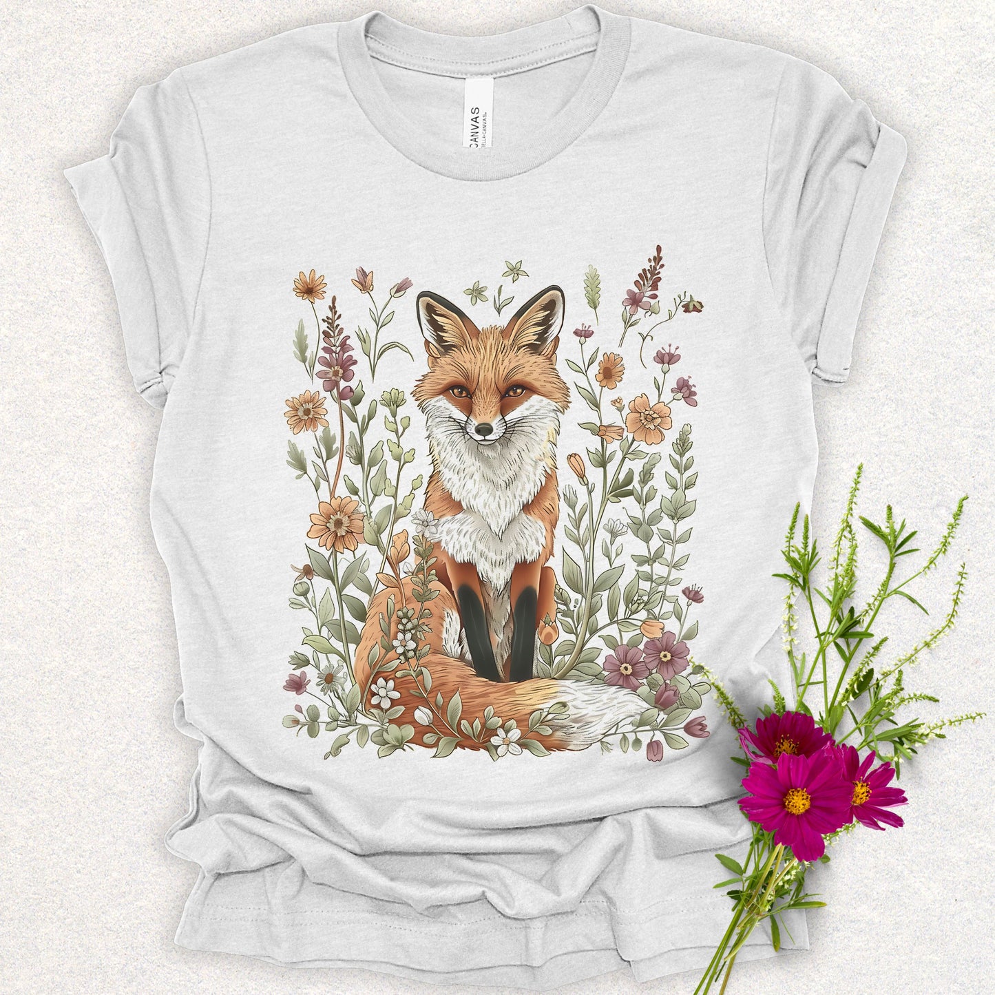 Floral Fox Tee