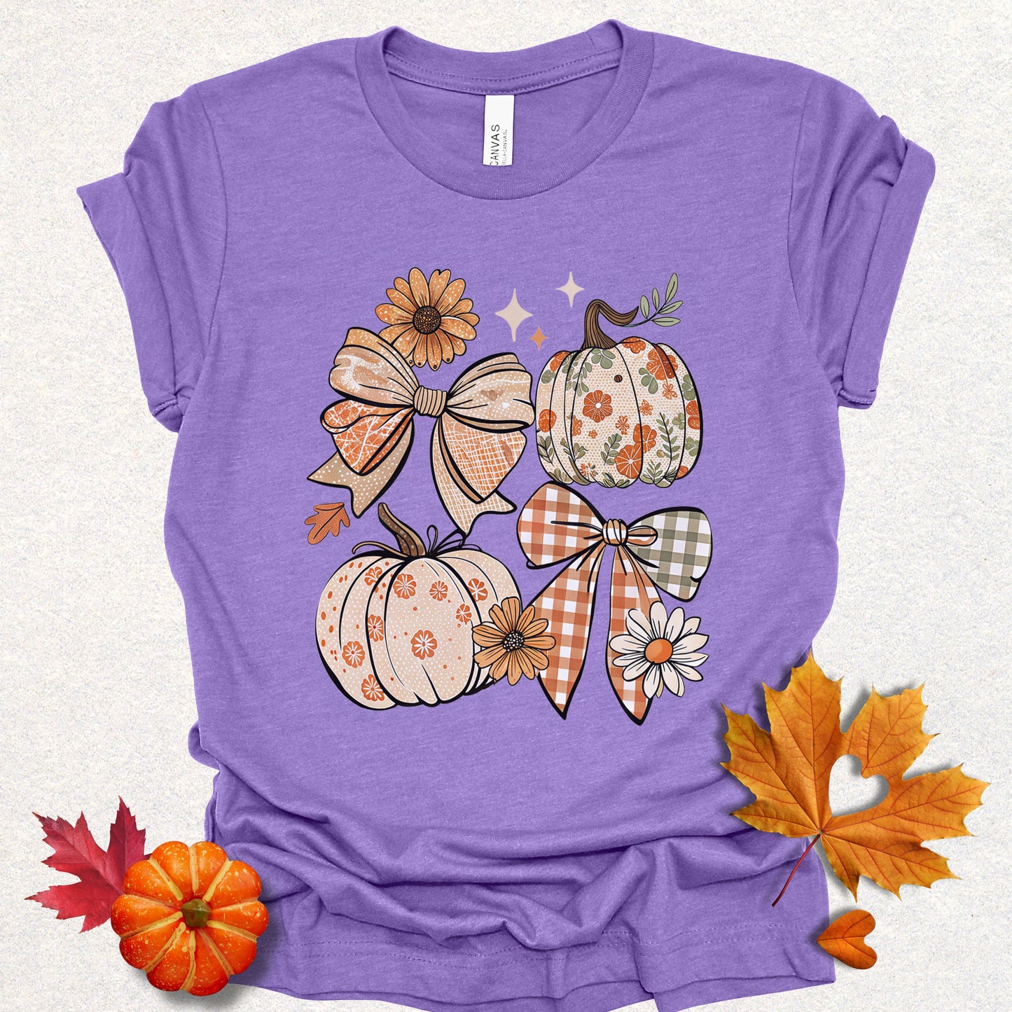 Floral Fall Pumpkin Tee