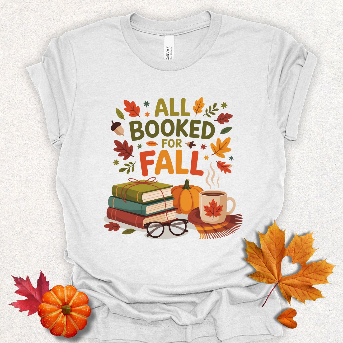 All Booked Cozy Fall Book Lover Tee