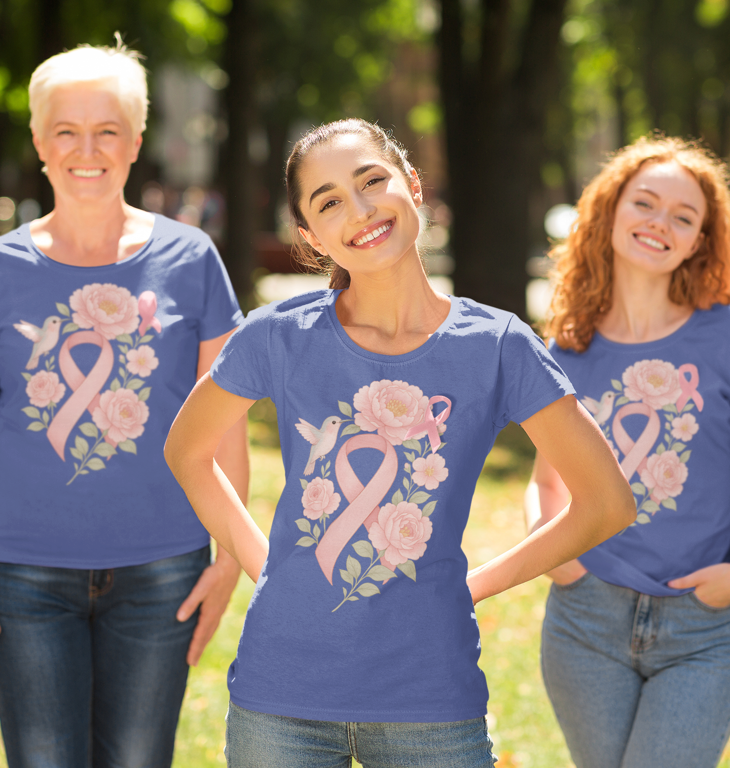 Hope in Bloom - Breast Cancer Awareness Tee