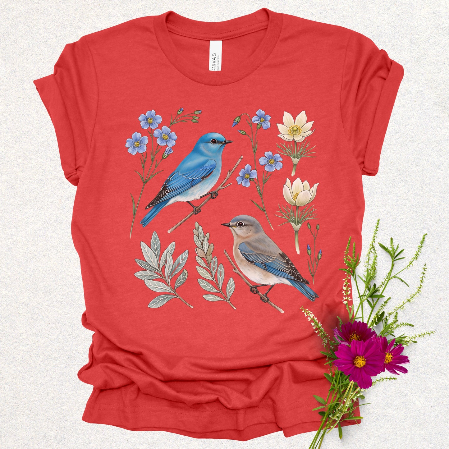 Songbird Series - Mountain Bluebirds Tee