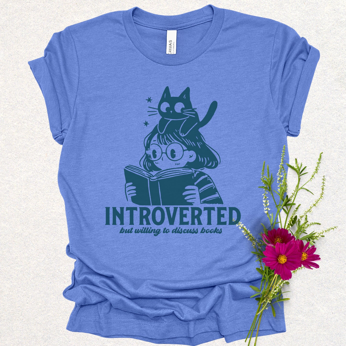 Introverted Book Lover Tee