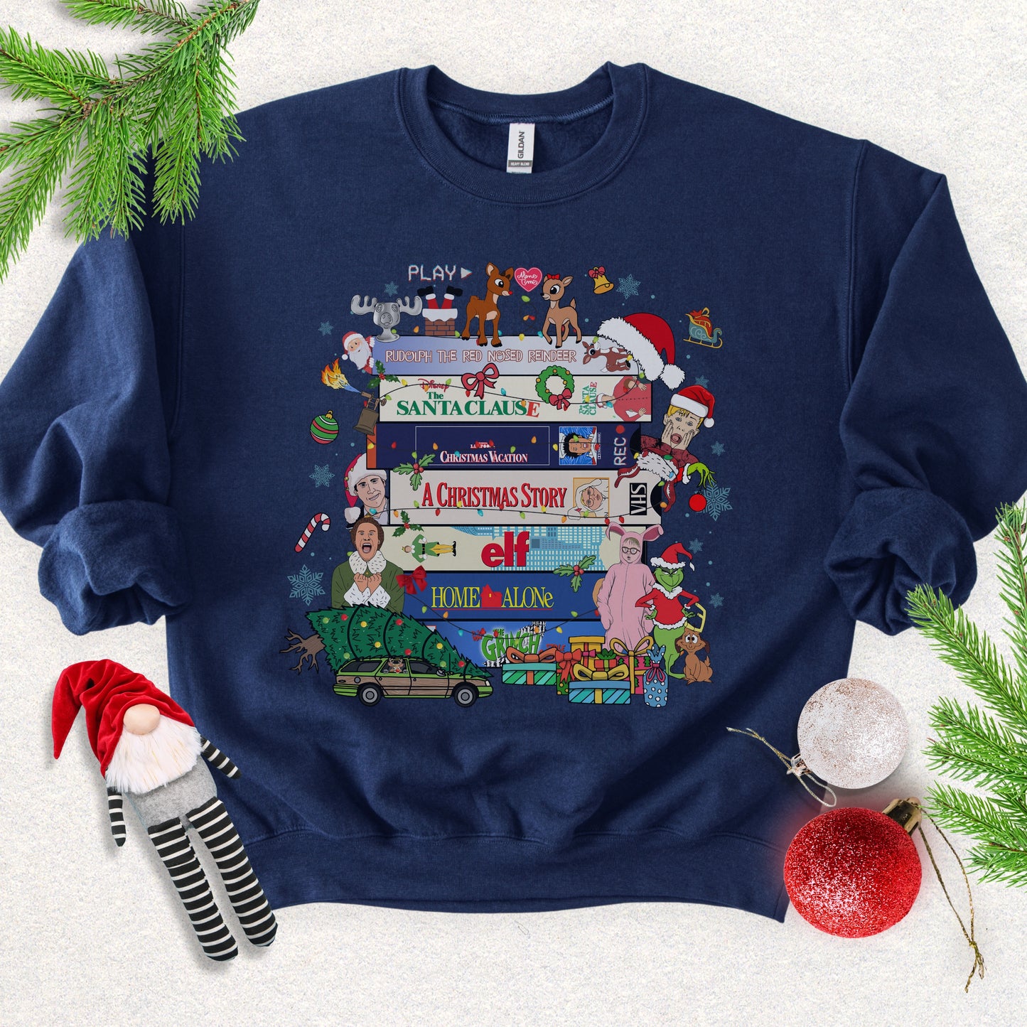 90's Christmas Crewneck Sweatshirt