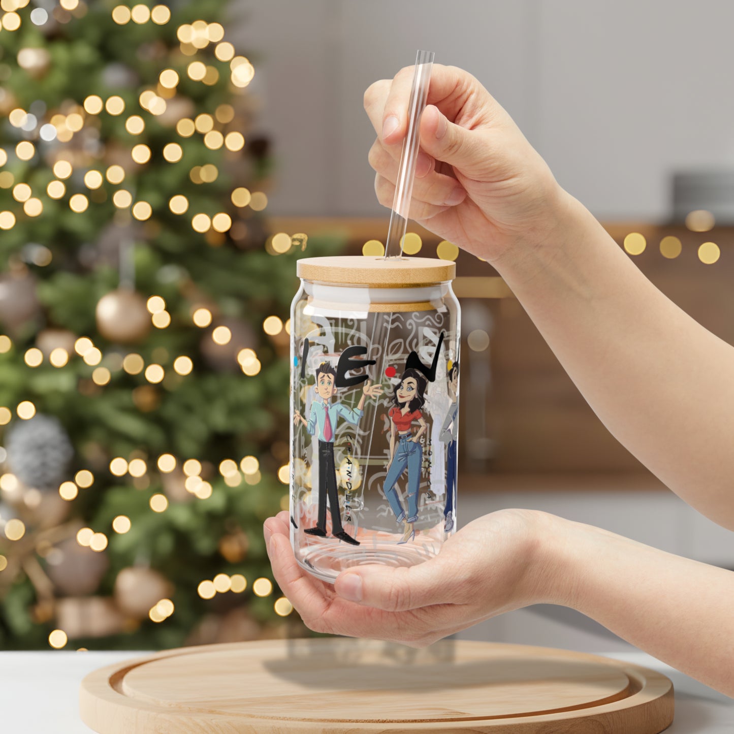 Friends 16oz Sipper Glass