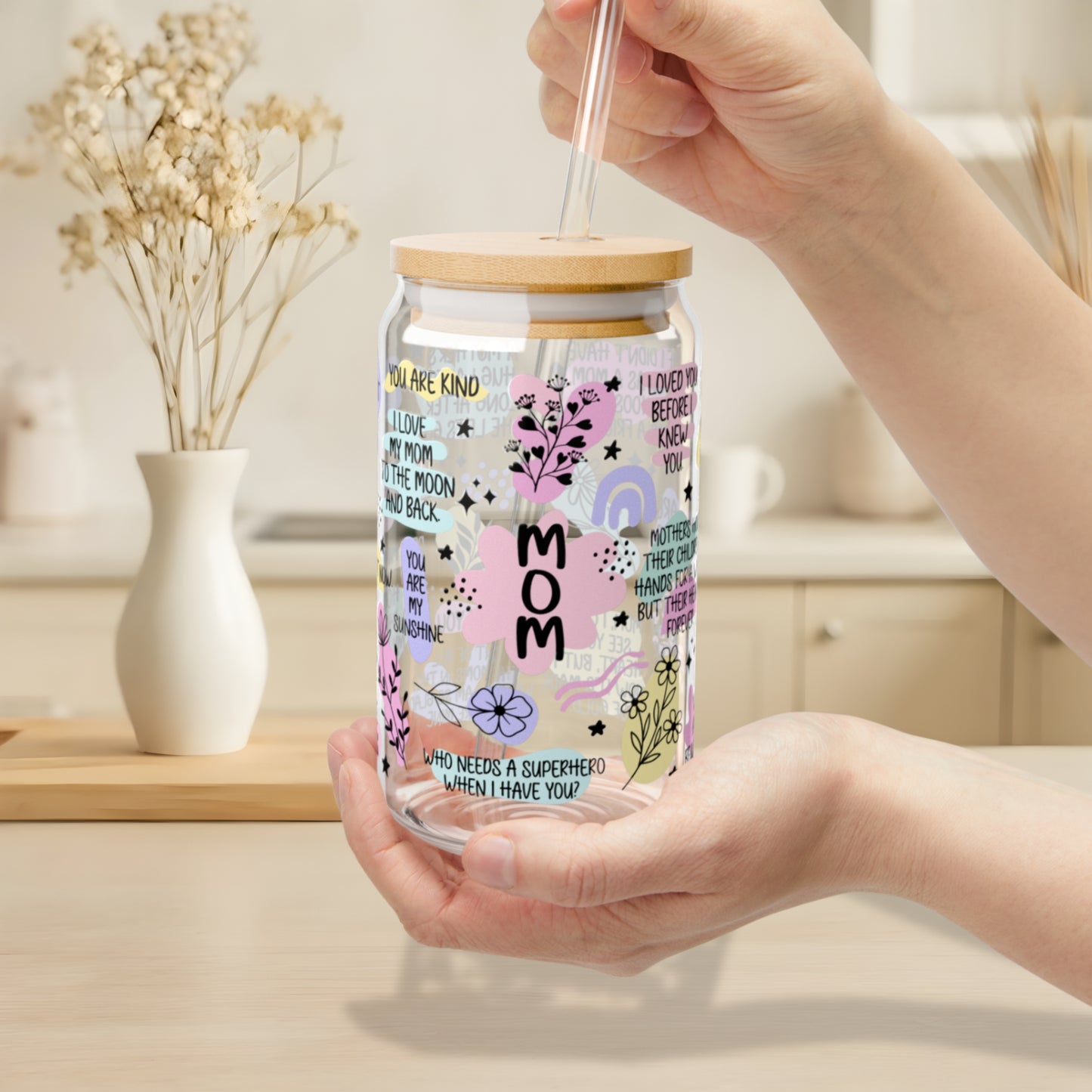 My Mom - Sipper Glass 16oz