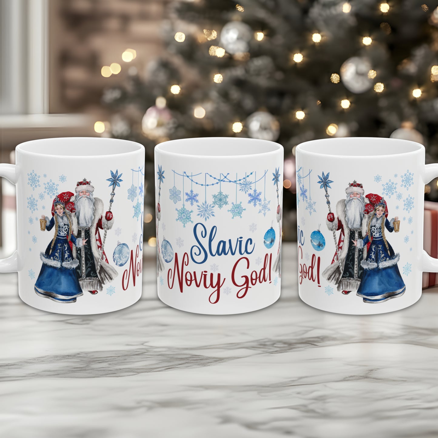 Slavic Noviy God 16oz Ceramic Mug