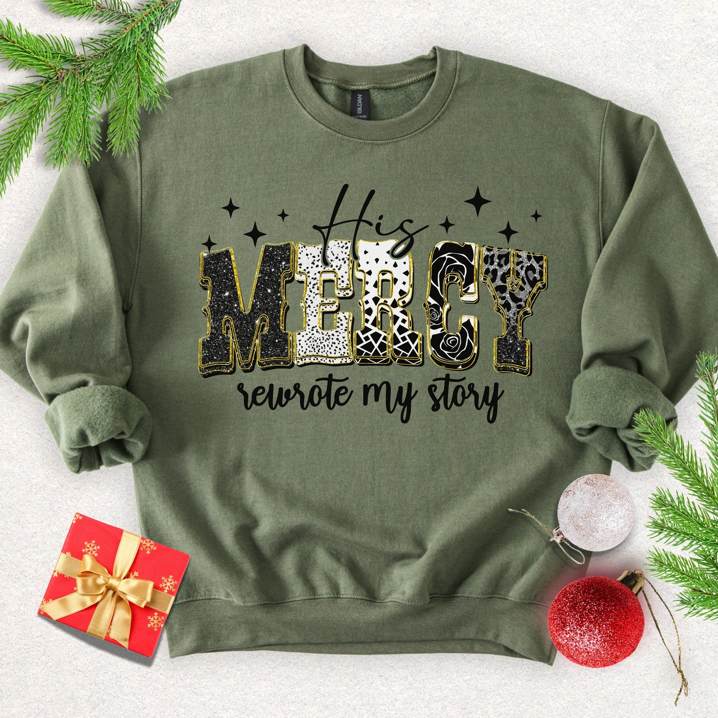 His Mercy Rewrote My Story Sweatshirt