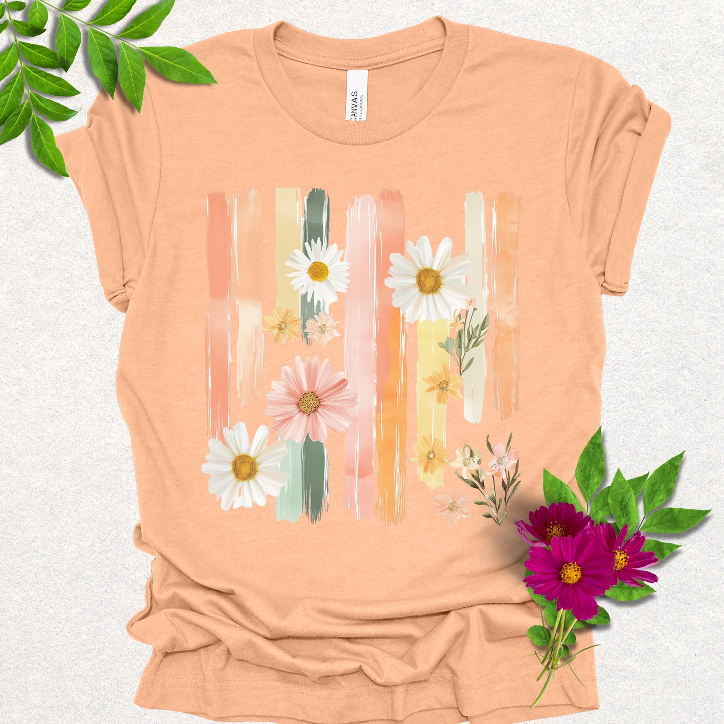 Pastel Bloom Brushstroke Tee