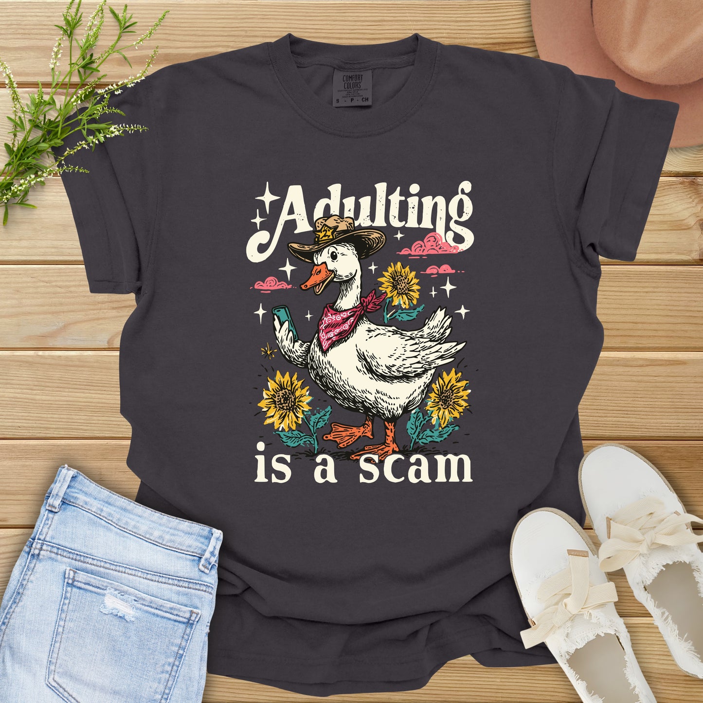 Adulting Is A Scam Tee