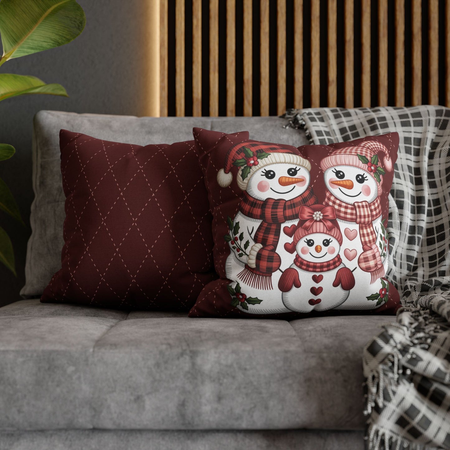 Festive Snowman Pillowcase