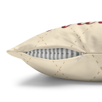 Christmas Fireplace Faux Suede Pillowcase