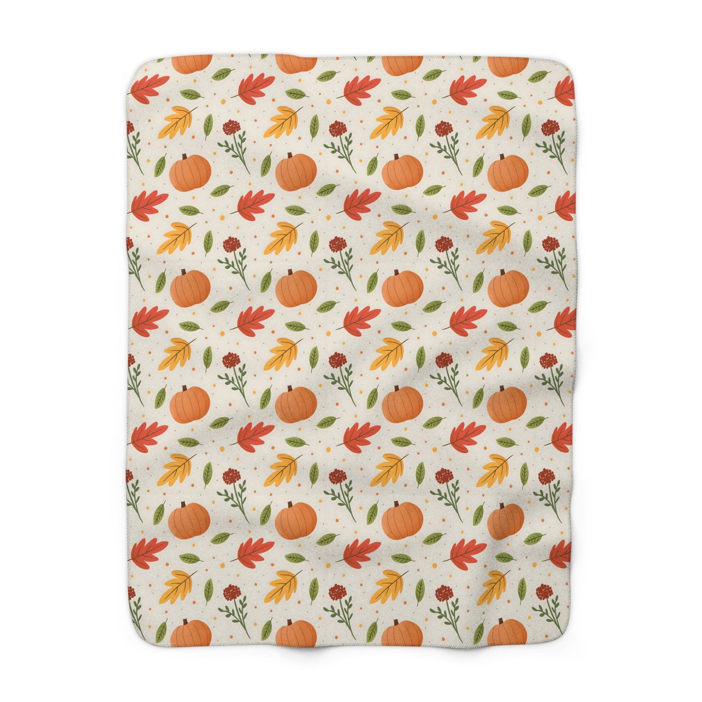 Cozy Autumn Vibes Luxurious Sherpa Fleece Blanket