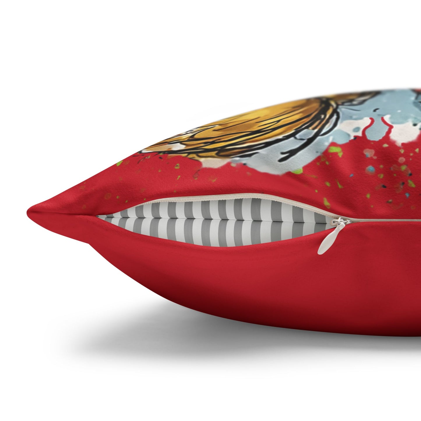 Christmas Friends Faux Suede Square Pillowcase