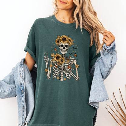 Sunflower Skeleton Tee