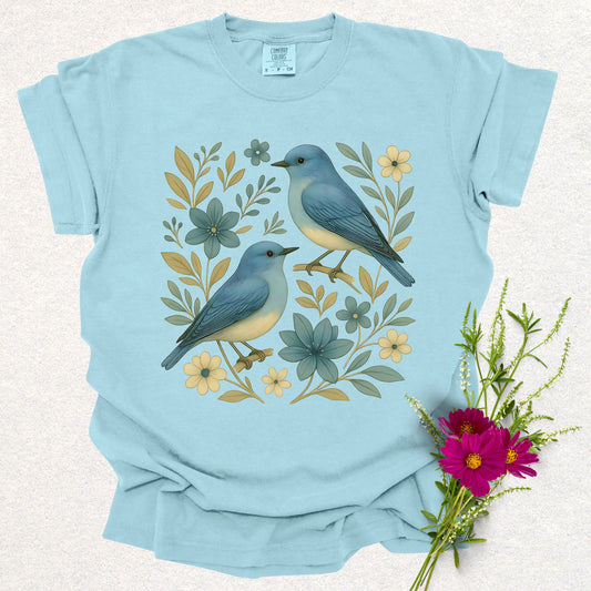 Floral Mountain Bluebird Tee