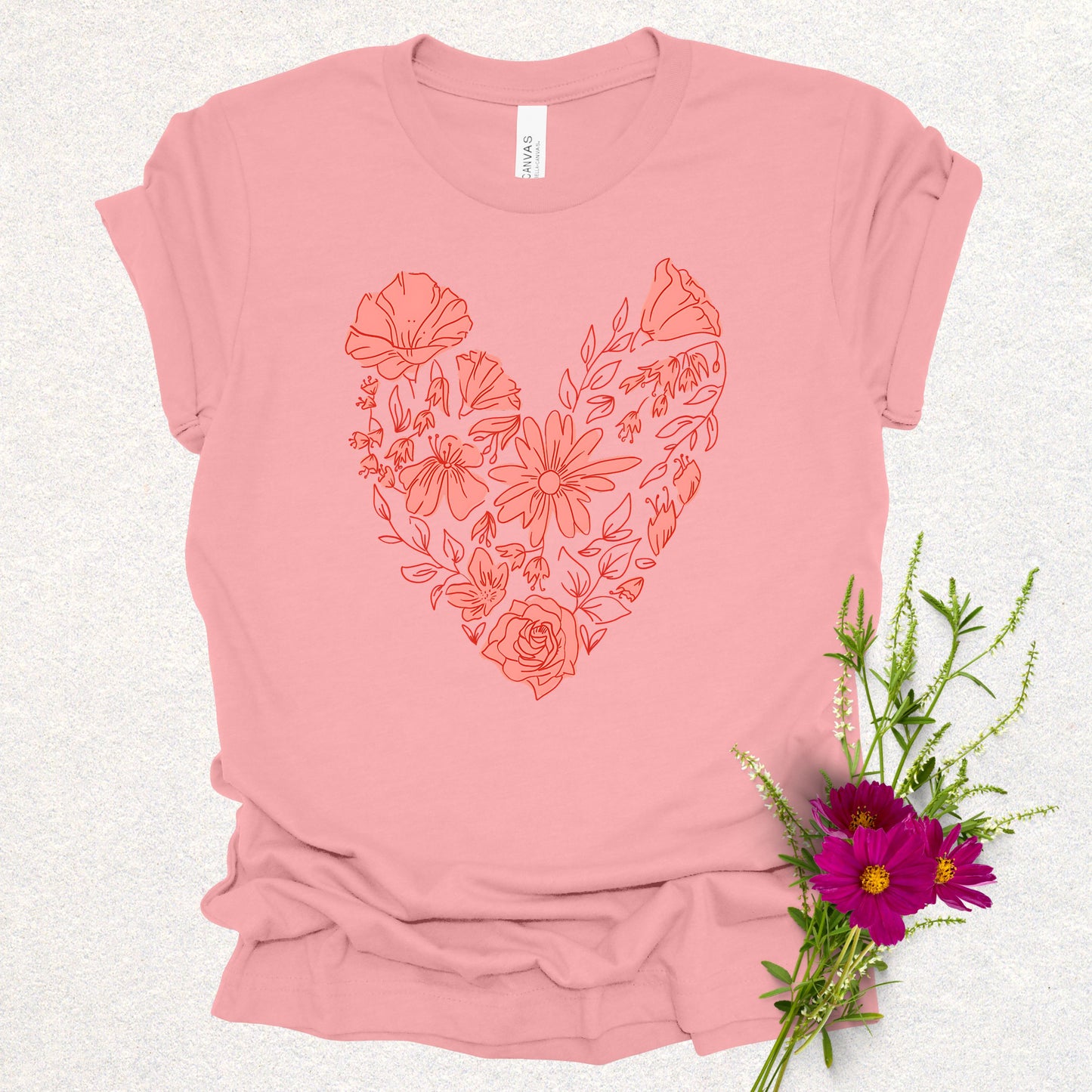 Floral Heart Tee