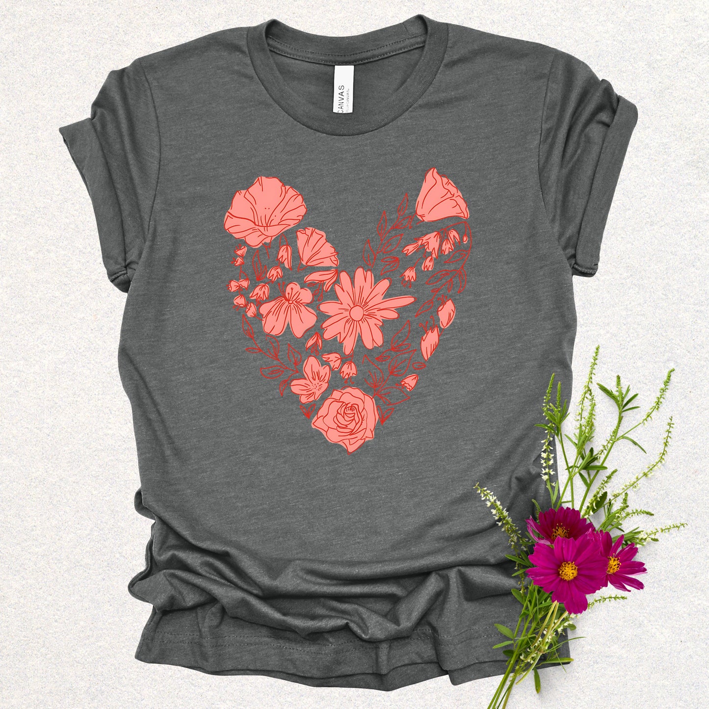 Floral Heart Tee