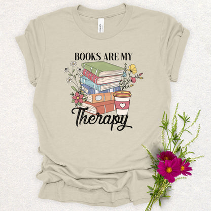 Book Lover's Therapy Tee