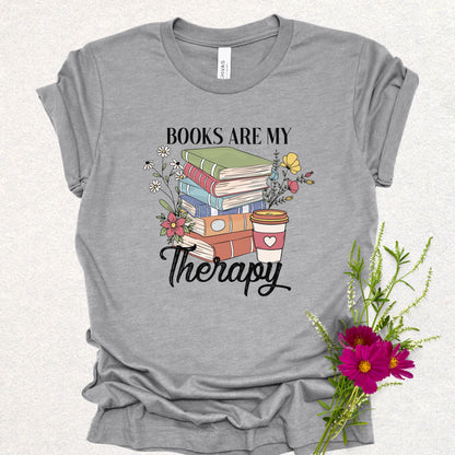 Book Lover's Therapy Tee