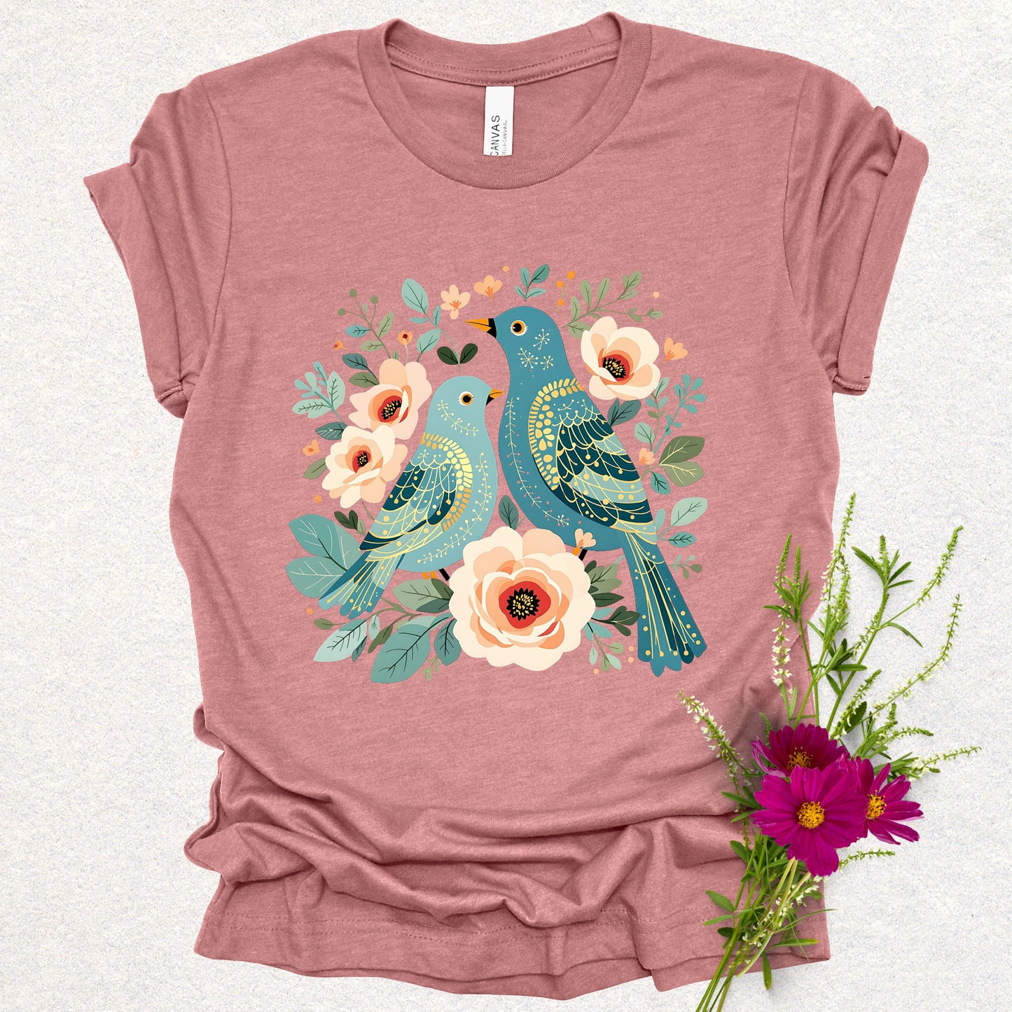 Birds & Blooms Tee