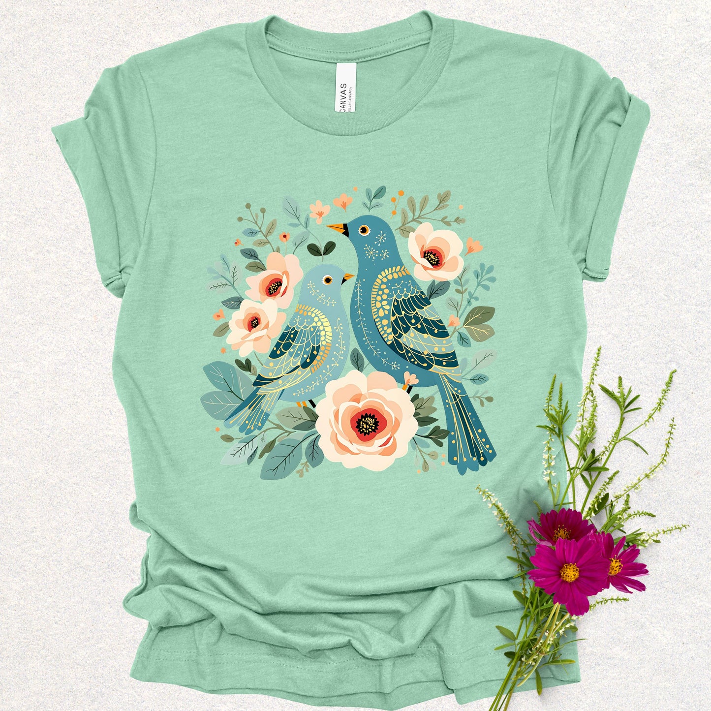 Birds & Blooms Tee