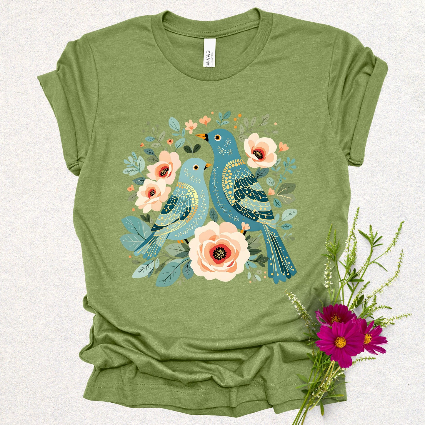 Birds & Blooms Tee