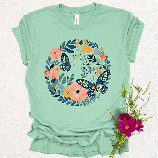 Folk Art Butterfly Bloom Tee