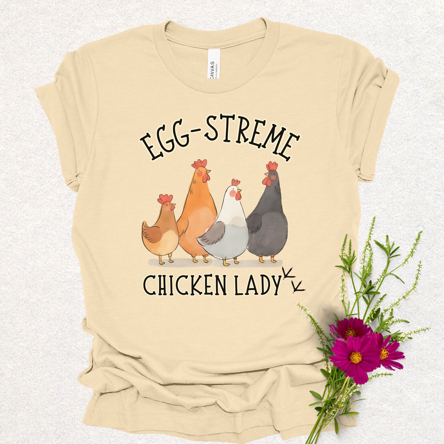 Egg-streme Chicken Lady Tee