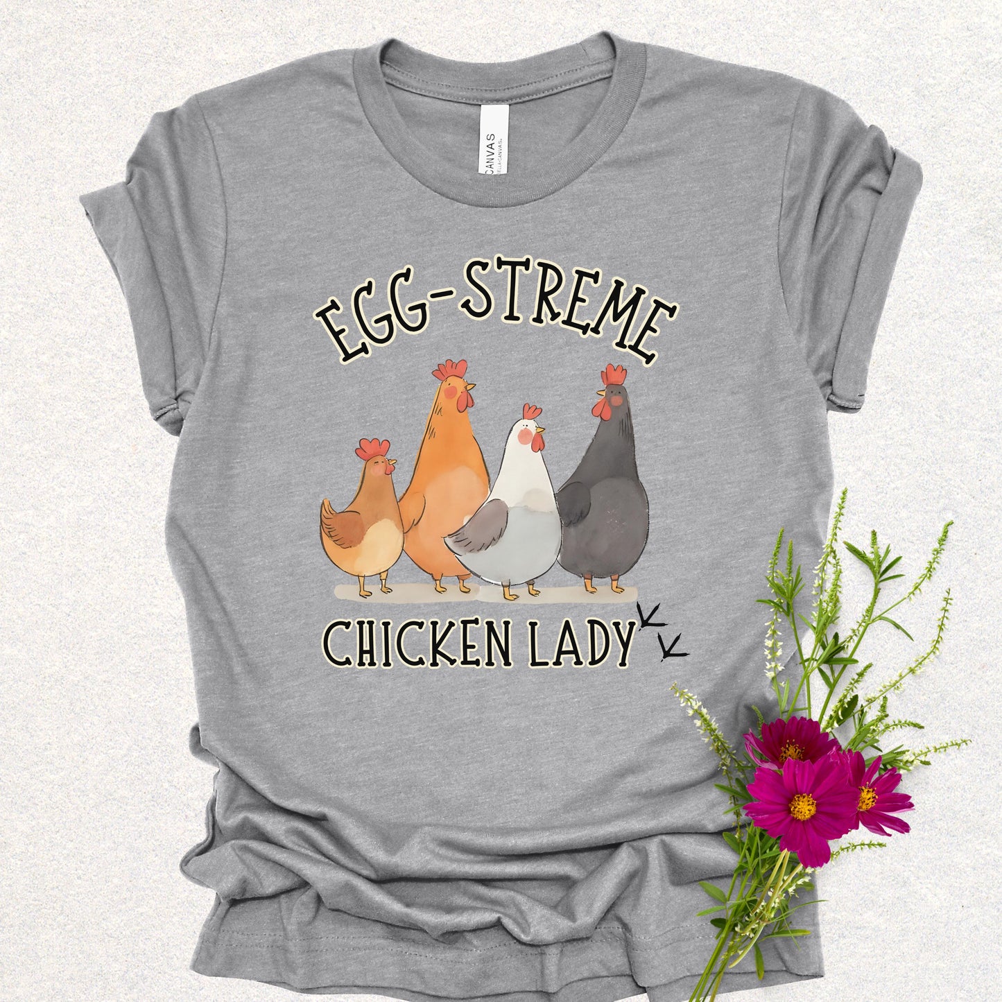 Egg-streme Chicken Lady Tee