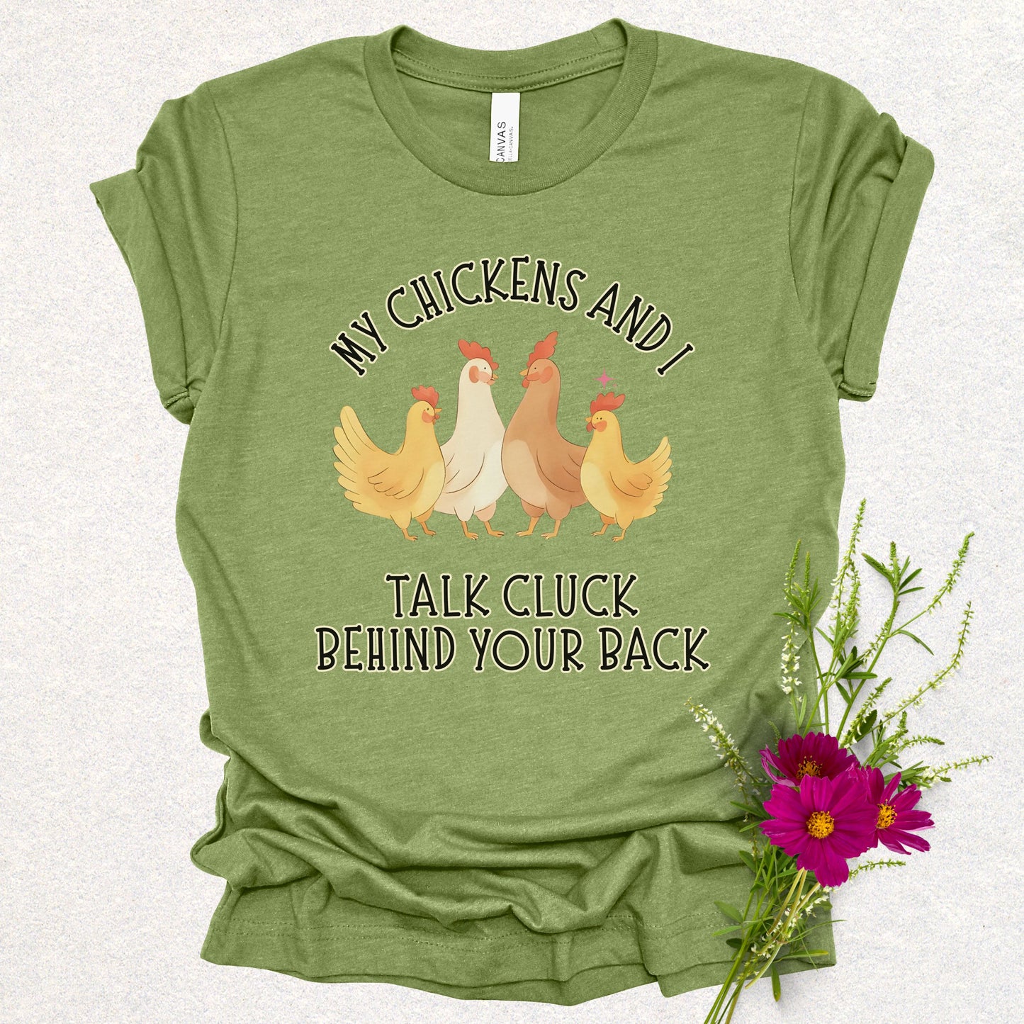 Talk Cluck Behind Your Back Tee