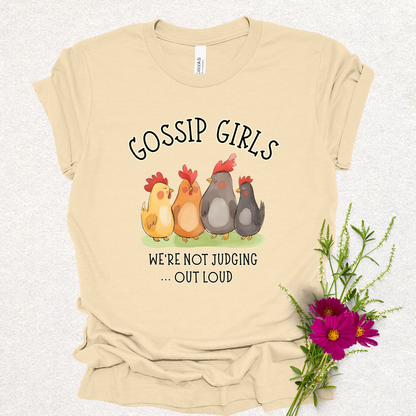 Gossip Girls Chicken Humor Tee