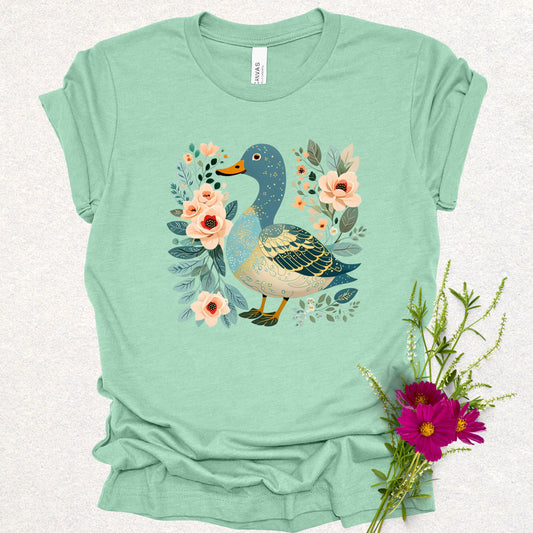 Cottagecore Duck in Bloom Tee