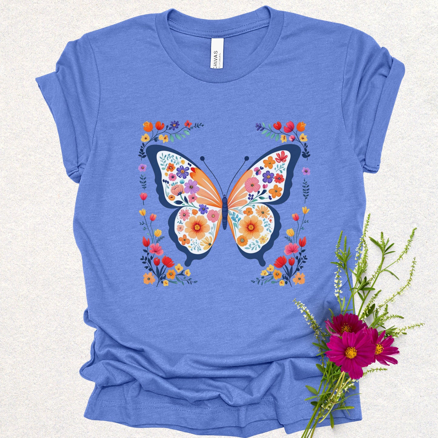 Floral Butterfly Tee