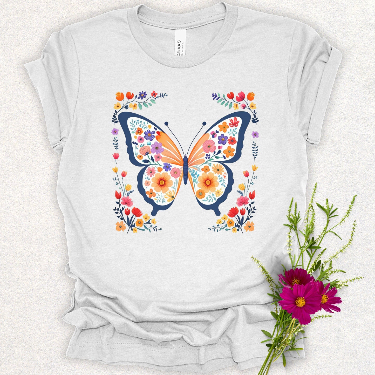 Floral Butterfly Tee