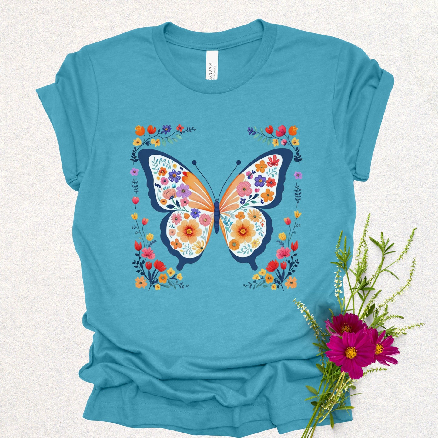 Floral Butterfly Tee