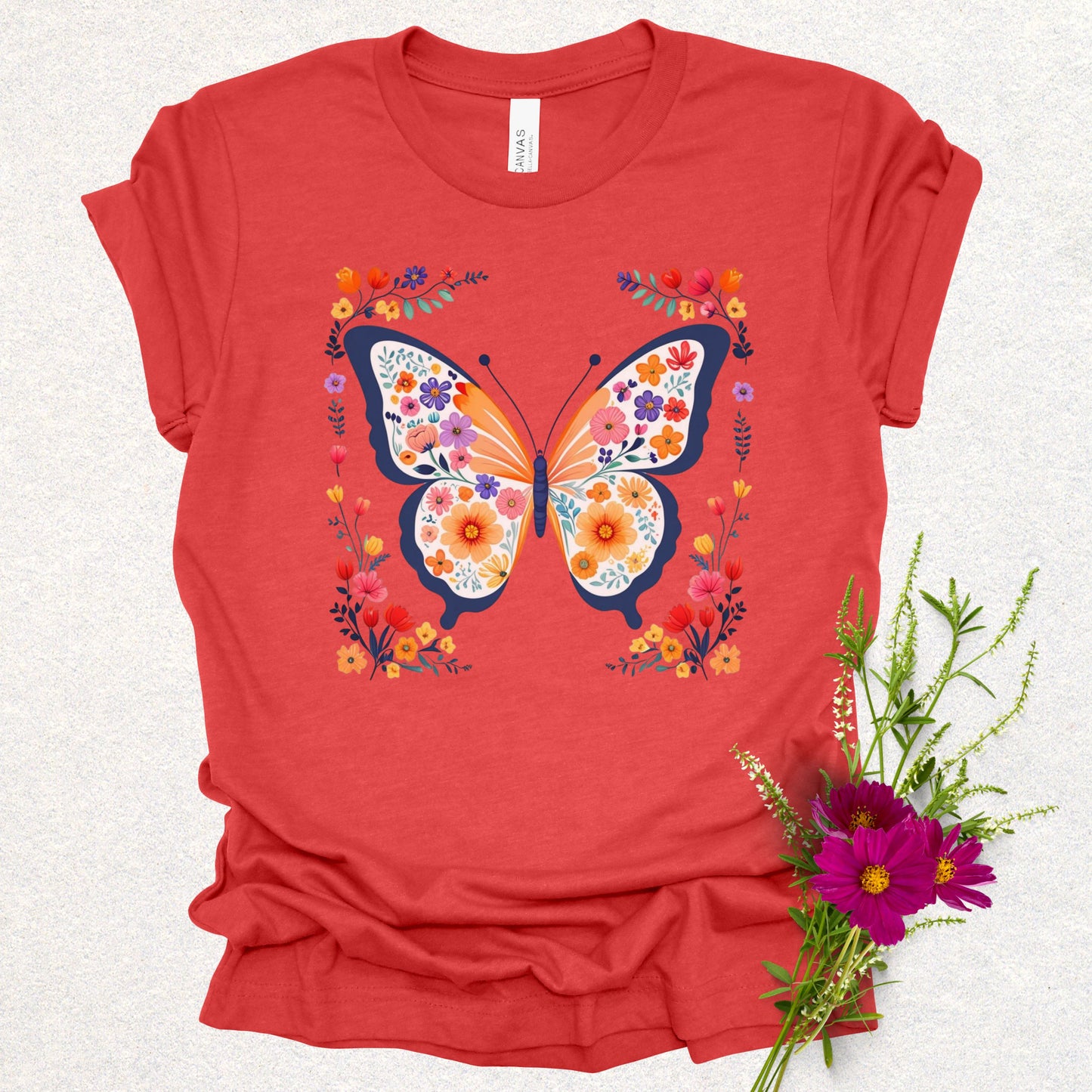 Floral Butterfly Tee