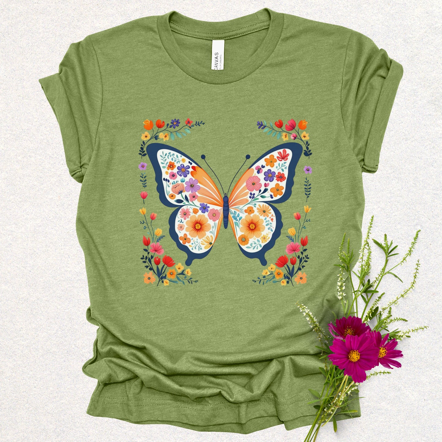 Floral Butterfly Tee