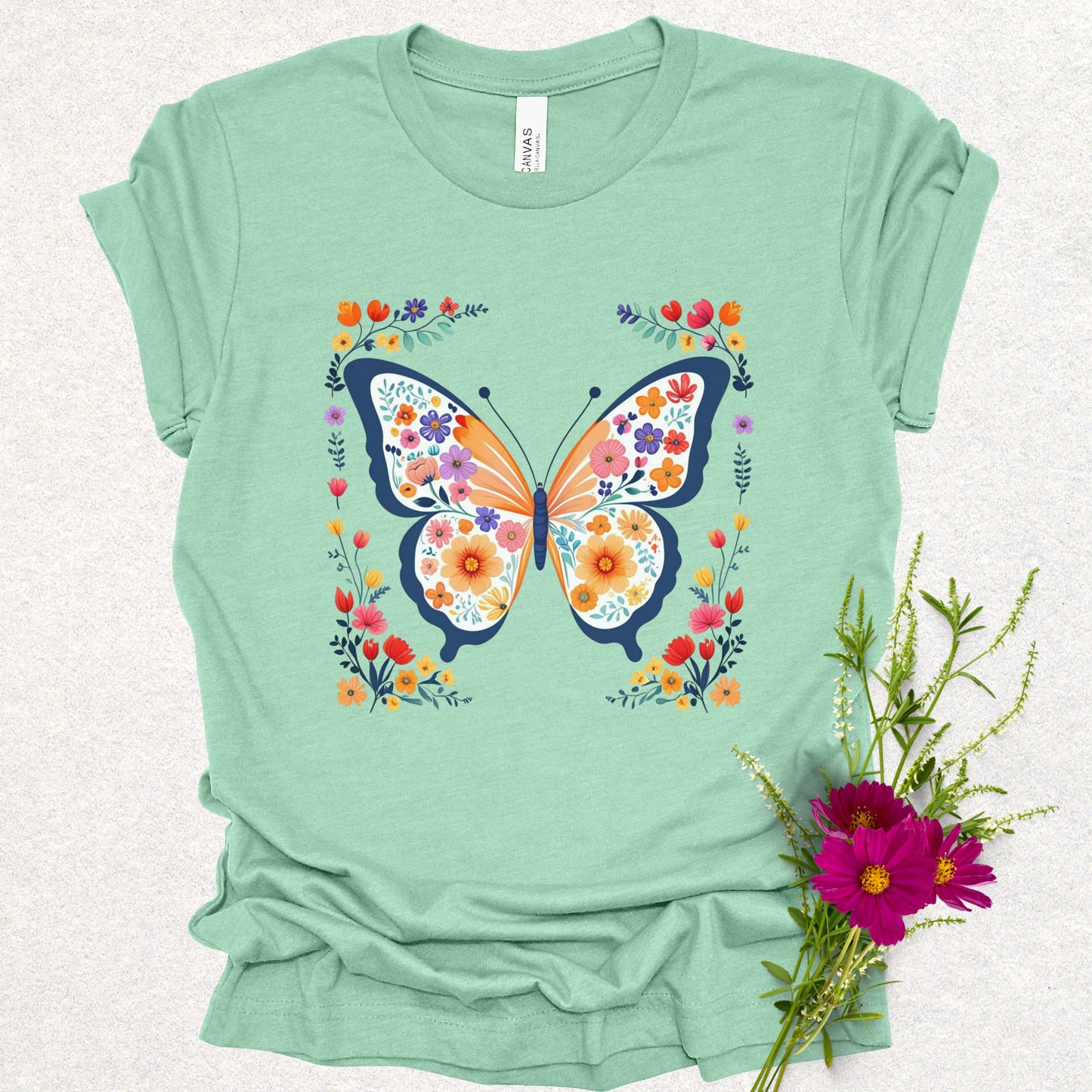 Floral Butterfly Tee