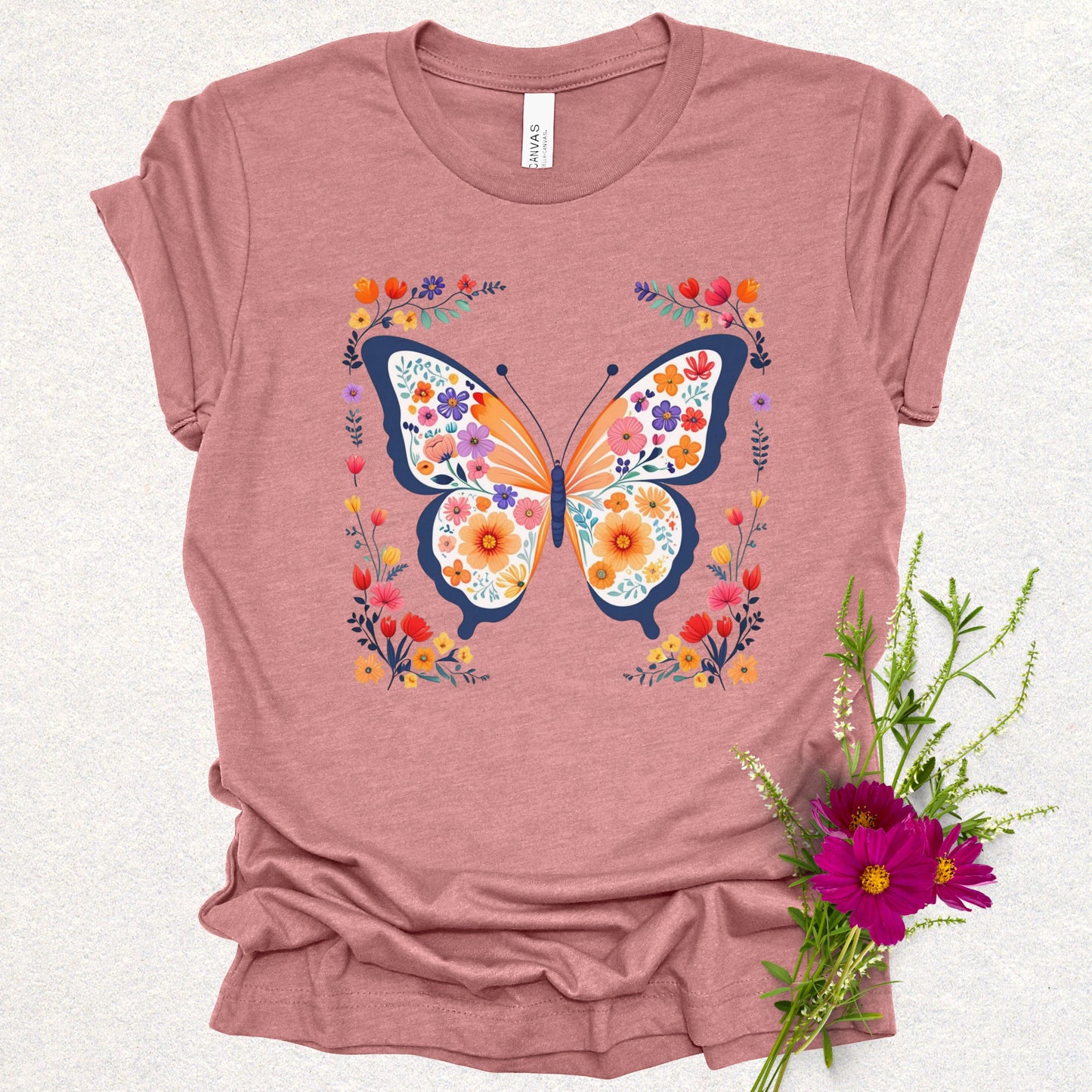 Floral Butterfly Tee