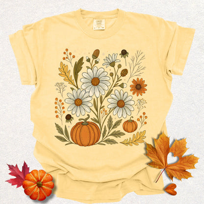 Autumn Floral Pumpkin Tee