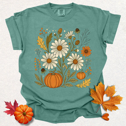 Autumn Floral Pumpkin Tee