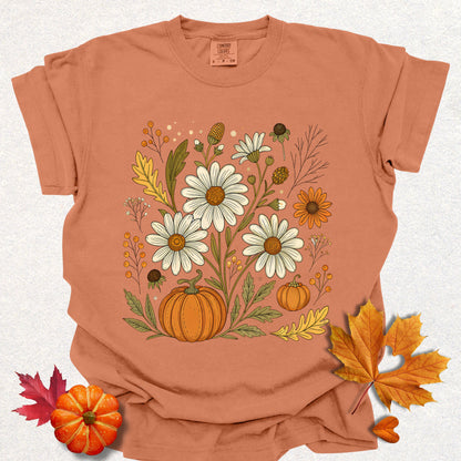 Autumn Floral Pumpkin Tee