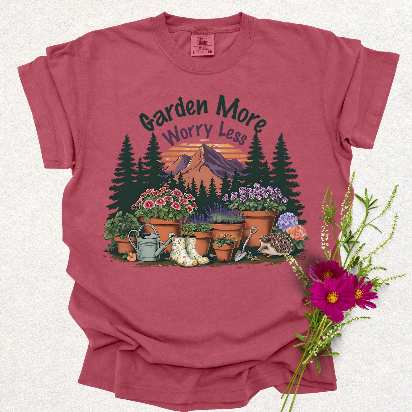 Garden More Worry Less Tee