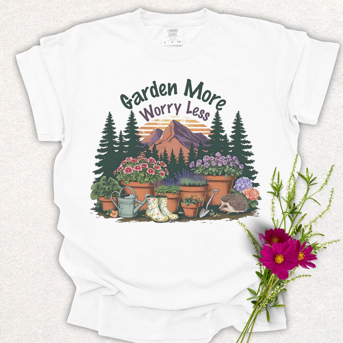 Garden More Worry Less Tee