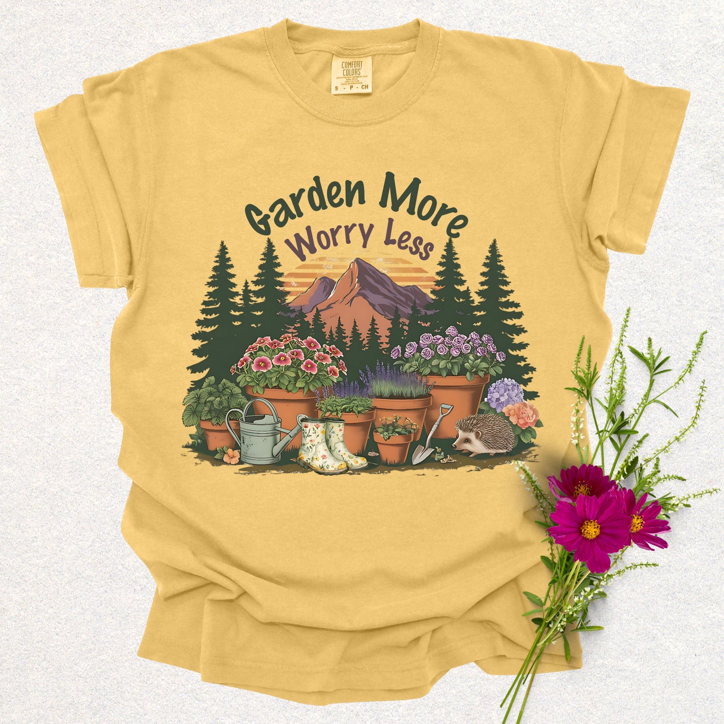 Garden More Worry Less Tee