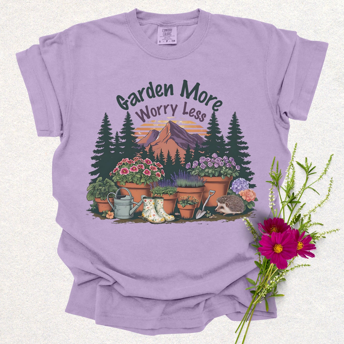 Garden More Worry Less Tee
