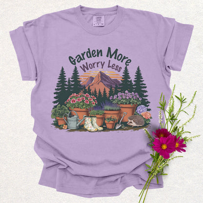 Garden More Worry Less Tee