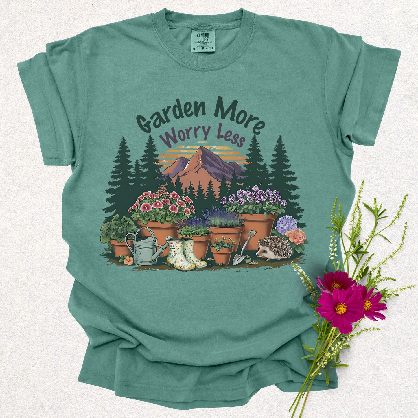 Garden More Worry Less Tee