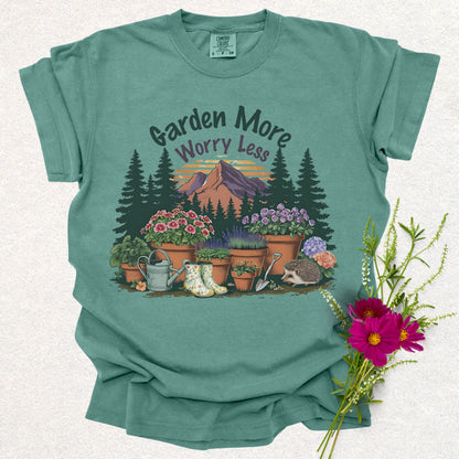Garden More Worry Less Tee